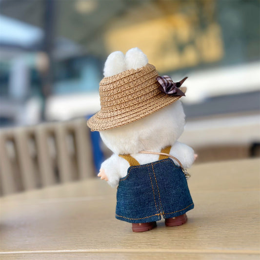 Denim Suspender Dress Set – Cute Outfit for 17CM/6.7IN Labubu