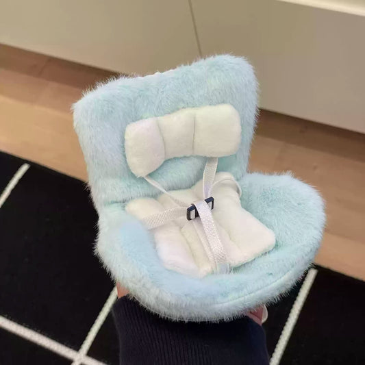 Labubu Car Seat with Soft Furry Cushion – Cute Plush Display Chair