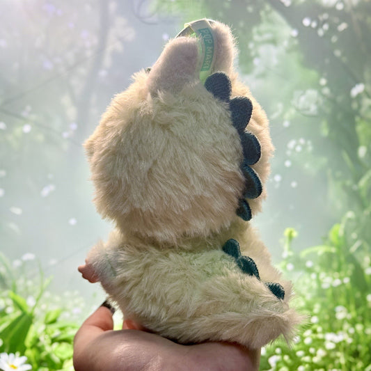 Labubu Green Dinosaur Onesie – Handmade Costume for 17CM/6.7IN Dolls