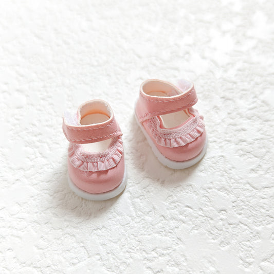 Lace-Trimmed Dress Shoes for Labubu – Cute Doll Shoes