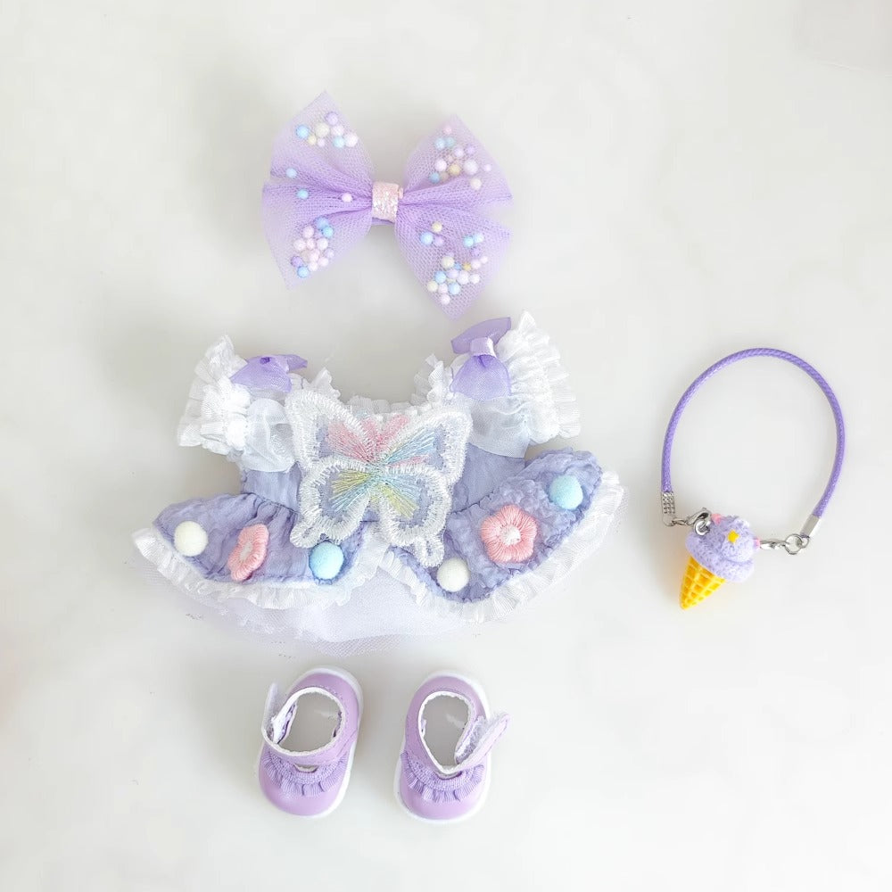 Purple Bow Outfit – Sweet & Stylish for 17CM/6.7IN Labubu