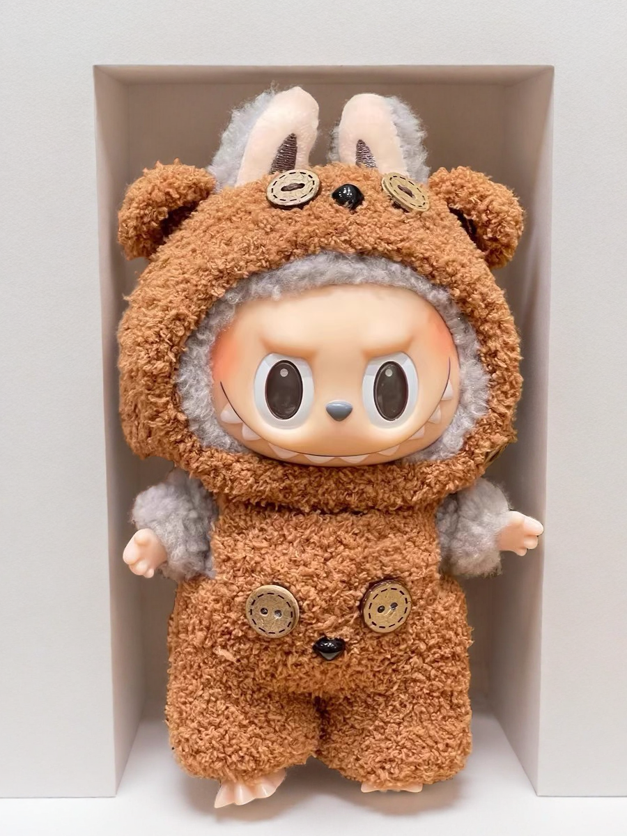 Labubu Brown Bear Plush - Soft and Cuddly for 17CM/6.7IN Labubu Dolls