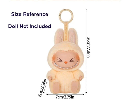 LABUBU Clothes Biker Style Outfit Set – Cool Rider Plush - NO DOLL for 17CM/6.7IN Dolls