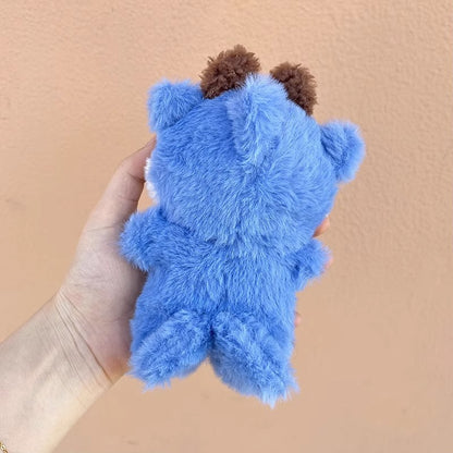 Labubu Shark Onesie – Handmade Zippered Outfit for 17CM/6.7IN Dolls
