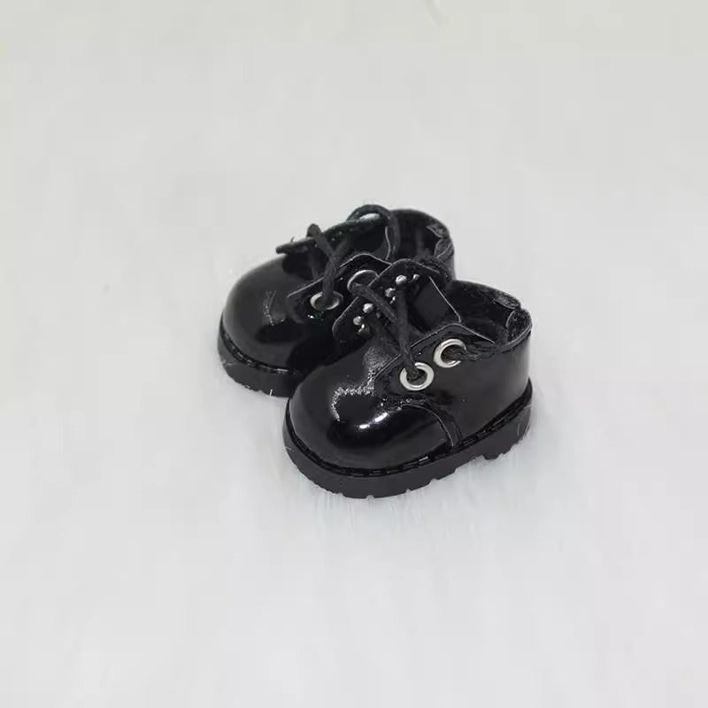 Labubu Lace-Up Leather Shoes – Handmade Footwear for 17CM/6.7IN Dolls