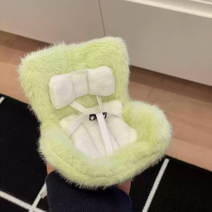 Labubu Car Seat with Soft Furry Cushion – Cute Plush Display Chair