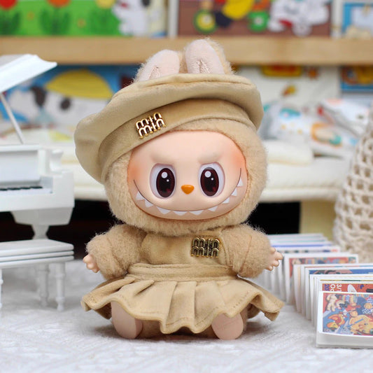 LABUBU Clothes Set Kpop Puff Skirt Dress Outfit Plush - NO DOLL for 17CM/6.7IN Labubu dolls
